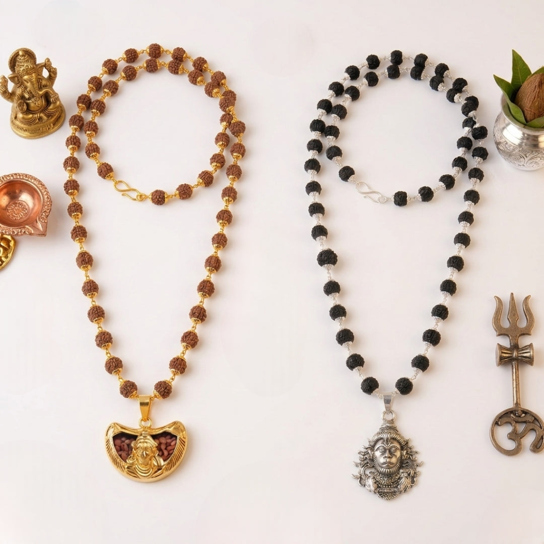 Black Rudraksh with Hanumanji locket |