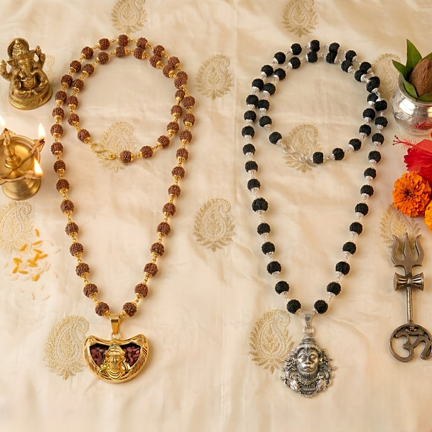Black Rudraksh with Hanumanji locket |